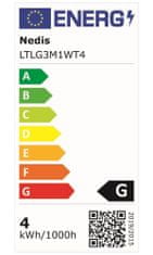 Nedis LTLG3M1WT4 - Dimmelhető LED asztali lámpa | Érintésvezérlés | 3 világítási mód | Újratölthető akkumulátor | 280 lm