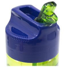 Stor Műanyag palack kihúzható szívószállal MINECRAFT, átlátszó Tritan, 430ml, 40436