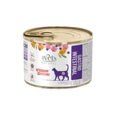 4VETS NATURAL VETERINARY EXCLUSIVE GASTRO INTESTINAL 185g emésztőrendszeri betegségekben szenvedő macskáknak