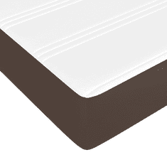 barna műbőr rugós ágy matraccal 100 x 200 cm