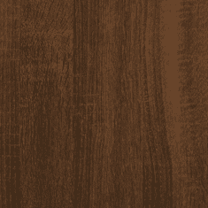 Vidaxl barna tölgyszínű fali polc rúddal 30x25x65 cm (836302)