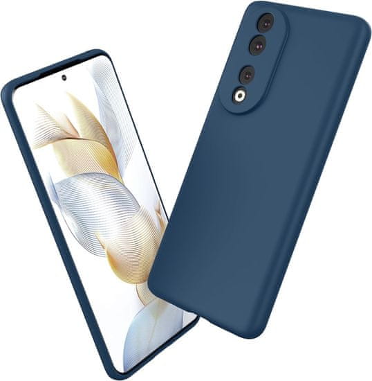 TKG Telefontok Honor 90 5G - szürkéskék szilikon hátlap tok