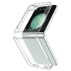 Spigen Samsung Galaxy Z Flip5 SM-F731B, Műanyag hátlap védőtok, Airskin Glitter, ultravékony, csillogó, átlátszó (RS147124)