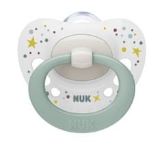 Nuk Signature Soother 0-6m doboz fehér-zöld