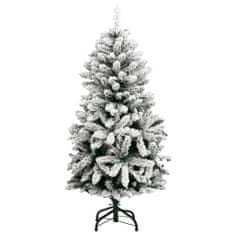 Vidaxl csuklópántos műkarácsonyfa 150 LED-del és gömbökkel 150 cm 3210106