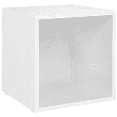 Vidaxl 2 db fehér forgácslap TV-szekrény 37 x 35 x 37 cm (805499)