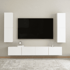 Vidaxl 2 db fehér forgácslap TV-szekrény 30,5 x 30 x 110 cm (803363)