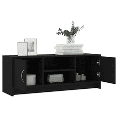Vidaxl fekete szerelt fa TV-szekrény 102x30x37,5 cm (823254)