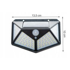 MG L10720 napelemes lampa 100 LED, fekete