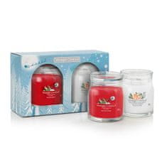 Yankee Candle Karácsonyi ajándékcsomag Signature illatgyertyák 2 db