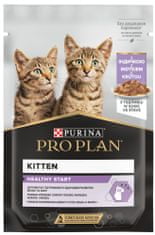 Purina Pro Plan KITTEN HEALTHY START, alutasakos eledel macskáknak pulykával, 26x85 g