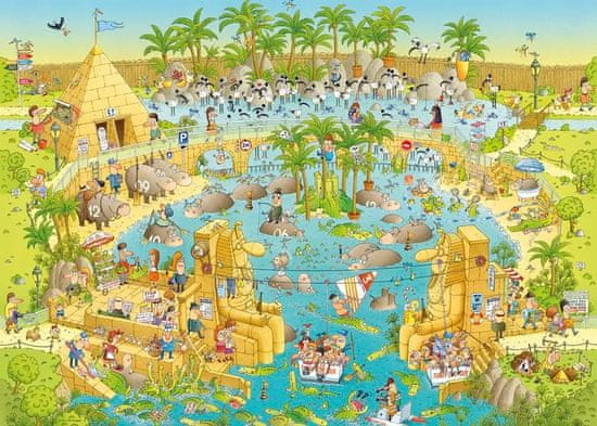 Heye Puzzle Mad Zoo: Nile Exposition 1000 darab