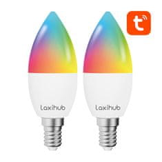 Laxihub Laxihub LAE14S Wifi Bluetooth TUYA okos LED izzó (2 db)