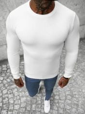 Ozonee Férfi klasszikus pulóver Gwygan fehér XL