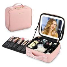 Cool Mango Makeupbox - Makeup Travel Box Kozmetikai tok, Szépségszervező, Sminktároló, rózsaszín