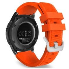 BStrap Silicone Sport szíj Huawei Watch GT 42mm, grep orange