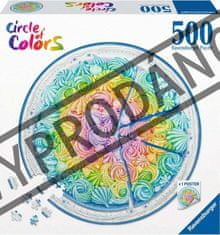 Ravensburger Kerek puzzle Színkör: szivárványtorta 500 db