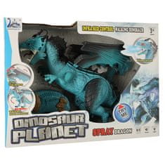 WOWO RC Dragon Dinosaur - Távirányító, séta, fordulatszám, gőz lélegzése, 41 cm