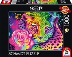 Schmidt Puzzle Neon: Leopárd 1000 darab