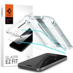 Spigen EDZETT ÜVEG SPIGEN GLAS.TR "EZ FIT" 2 CSOMAGOS IPHONE 15 CLEAR