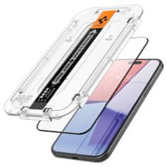 Spigen EDZETT ÜVEG SPIGEN GLAS.TR "EZ FIT" FC IPHONE 15 BLACK