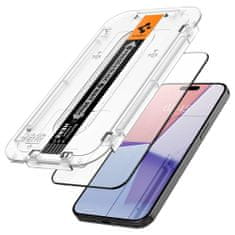 Spigen EDZETT ÜVEG SPIGEN GLAS.TR "EZ FIT" FC IPHONE 15 PRO FEKETE