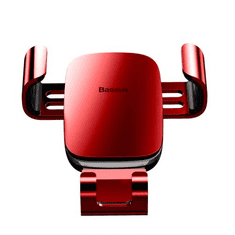 BASEUS Car Mount Metal Age Gravity Phone holder (Air outlet Version) Red (SUYL-D09) (SUYL-D09)