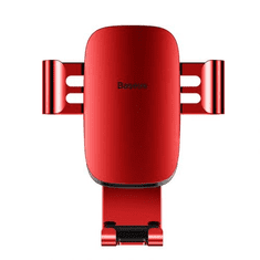 BASEUS Car Mount Metal Age Gravity Phone holder (Air outlet Version) Red (SUYL-D09) (SUYL-D09)