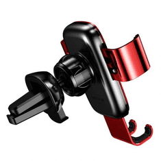 BASEUS Car Mount Metal Age Gravity Phone holder (Air outlet Version) Red (SUYL-D09) (SUYL-D09)