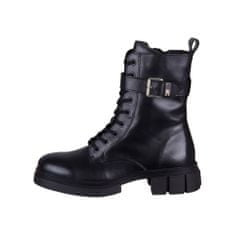 Tommy Hilfiger Cipők tengerészkék 40 EU Cool Feminine Bikerboot Black Leather