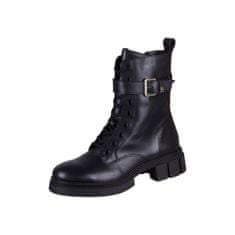 Tommy Hilfiger Cipők tengerészkék 40 EU Cool Feminine Bikerboot Black Leather