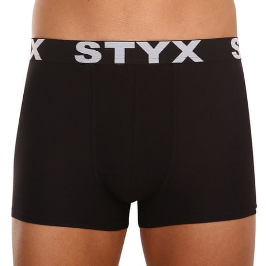 Styx Nagyméretű fekete férfi boxeralsó sport gumi (R960)