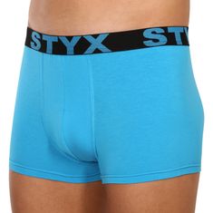 Styx 3PACK Nagyméretű tarka férfi boxeralsó sport gumi (3R10379) - méret XXXL
