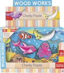 Fa puzzle Víz alatti világ 1db - különböző változatok vagy színek keveréke