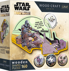 Trefl Wood Craft Origin Puzzle The Mandalorian: Találkozás 160 db