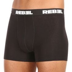 Nedeto 5PACK Férfi boxeralsó Rebel black (5NBR001) - méret XXL