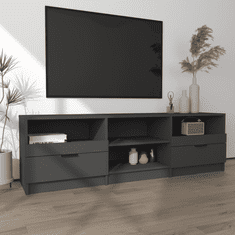 Vidaxl fekete szerelt fa TV-szekrény 150 x 33,5 x 45 cm (811458)