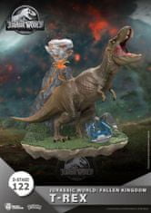 Jurassic park dioráma D-színpad - T-Rex 13 cm