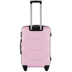 Wings M közepes utazóbőrönd, világos rózsaszín