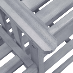 Vidaxl tömör akácfa kerti székek teázóasztallal és párnákkal (3061308)