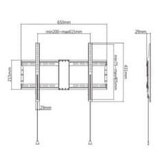 Gembird TV tartó WM-80F-01, 37"-80" (70kg)