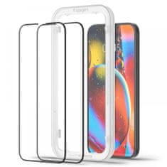 Spigen Glas.Tr Full Cover 2x üvegfólia iPhone 13 Pro Max / 14 Plus / 15 Plus, fekete