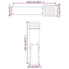 Vidaxl impregnált fenyőfa kültéri játszószett 3155809