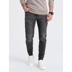 OMBRE Férfi jogger farmer V4 steppeléssel OM-PADJ-0113 grafit MDN123714 XXL