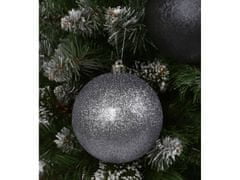 sarcia.eu Antracit karácsonyfa csecsebecse, nagyméretű csecsebecse készlet, karácsonyfadíszek 10 cm, 3 db.