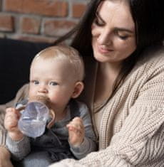 LOVI Első pohár szívószállal és súly 150 ml barna színben