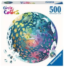 Ravensburger Kerek puzzle Színkör: óceán 500 db