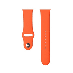 Devia Apple Watch 1-6, SE (38 / 40 mm) / Watch 7-8 (41 mm), szilikon pótszíj, állítható, Delux Sport, narancssárga
