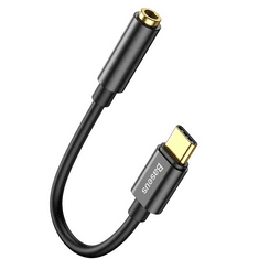 BASEUS Audió adapter, USB Type-C - 3.5 mm jack átalakító, L54, fekete (RS114301)