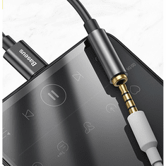 BASEUS Audió adapter, USB Type-C - 3.5 mm jack átalakító, L54, fekete (RS114301)